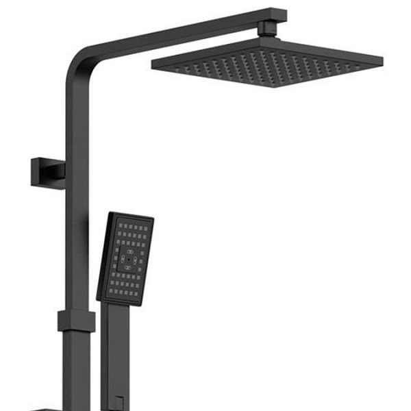 Orchard Wye Matt Black Thermostatic Bar Valve Shower System - Image 3