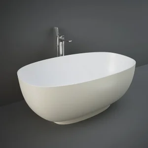 RAK Cloud Matt Greige Freestanding Bath (1400 x 753mm)