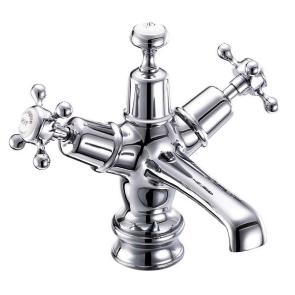 Burlington Claremont Regent   Chrome Basin Mixer with Click Clack Waste