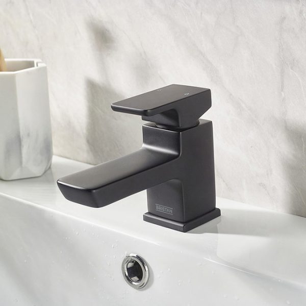 Bristan Cobalt Black Mono Basin Mixer with Clicker Waste - Image 6