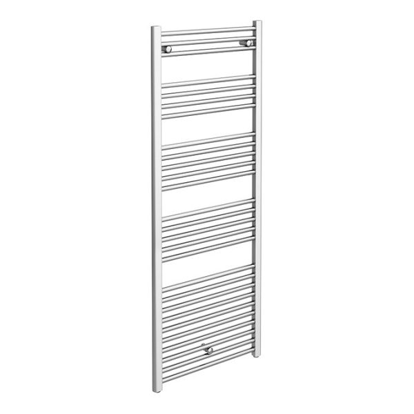 Diamond Heated Towel Rail   600mm x 1600mm   Chrome   Straight - Image 2