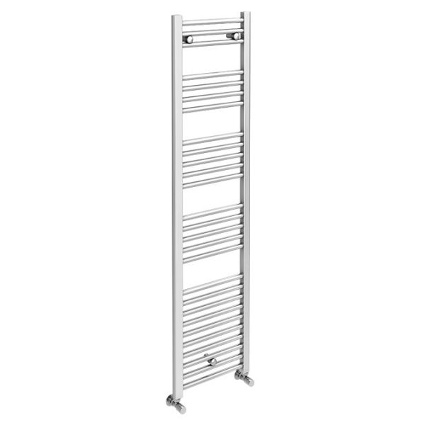 Diamond Heated Towel Rail   400mm x 1600mm   Chrome   Straight - Image 2