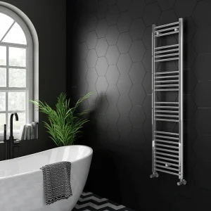 Diamond Heated Towel Rail   400mm x 1600mm   Chrome   Straight