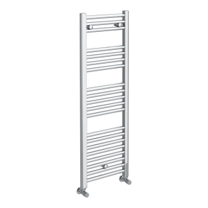 Diamond Heated Towel Rail   W400 x H1200mm   Chrome   Straight