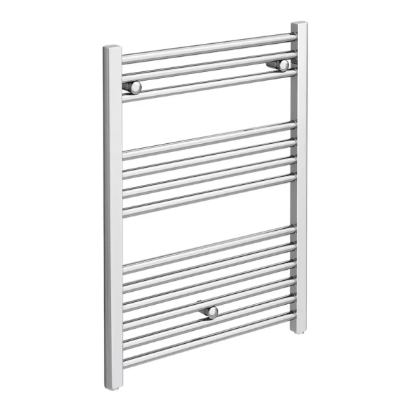 Diamond Heated Towel Rail   W600 x H800mm   Chrome   Straight