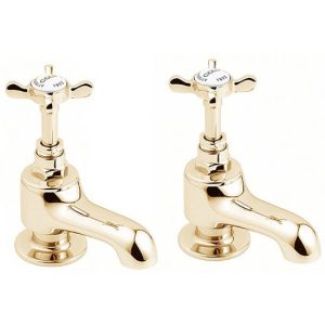 Deva Coronation Bath Taps   Gold
