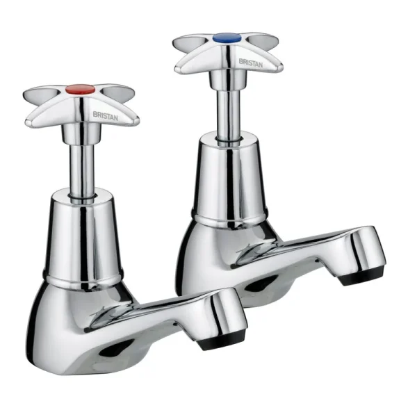 Bristan   Design Utility Crosshead Basin Taps   Chrome