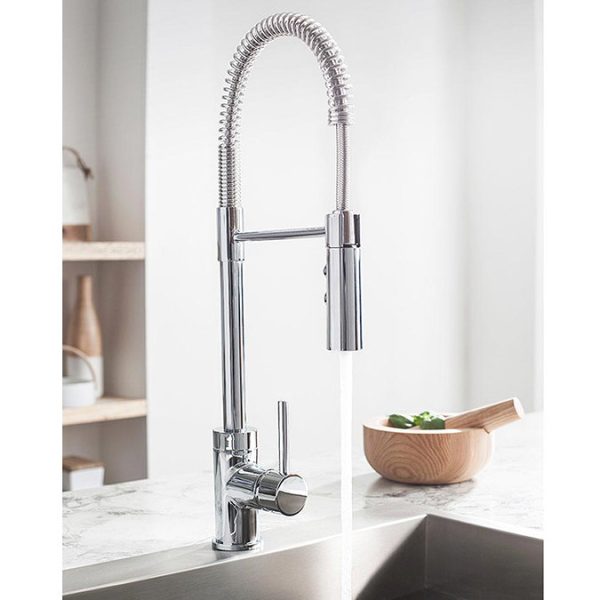 Crosswater Cook Side Lever Kitchen Mixer with Flexi Spray - Image 3