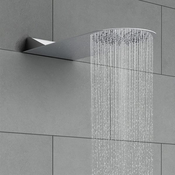 Cruze Modern Shower Package (Fixed Head, Round Handset + Overflow Bath Filler) - Image 3