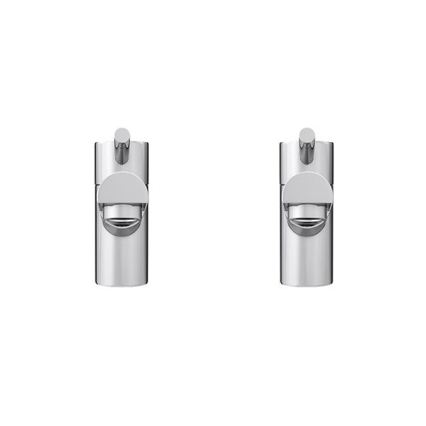 Cruze Contemporary Basin Pillar Taps   Chrome - Image 2