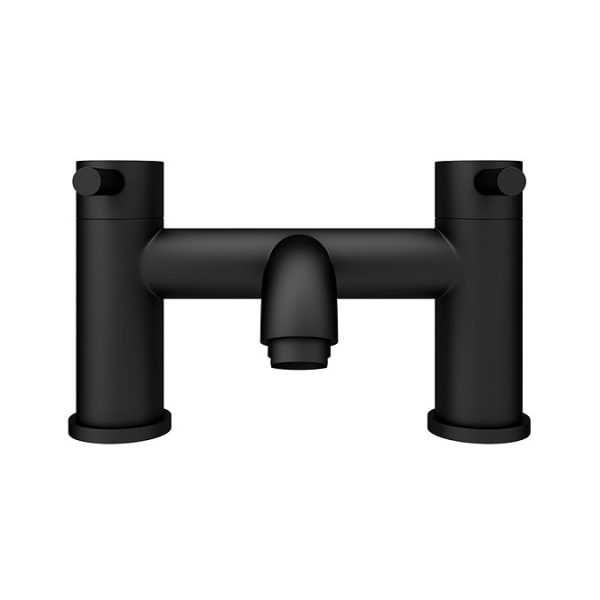 Arezzo Round Matt Black Bath Filler Tap - Image 6