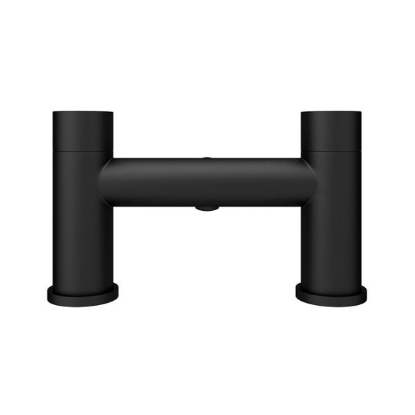 Arezzo Round Matt Black Bath Filler Tap - Image 7
