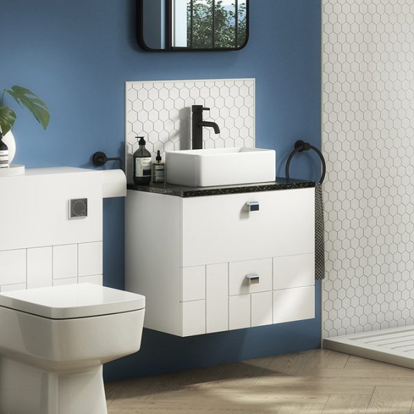 Arezzo Round Matt Black High Rise Mono Basin Mixer Tap - Image 8