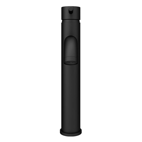 Arezzo Round Matt Black High Rise Mono Basin Mixer Tap - Image 7