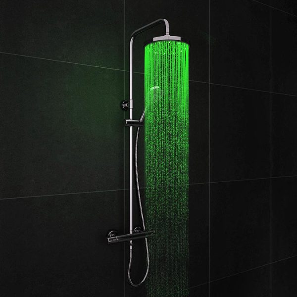 Cruze Modern LED Thermostatic Shower   Chrome - Image 4