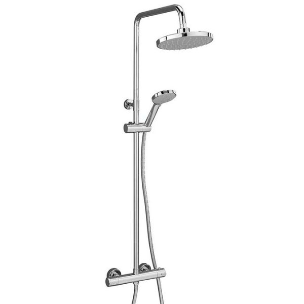 Cruze Modern LED Thermostatic Shower   Chrome - Image 5