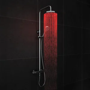 Cruze Modern LED Thermostatic Shower   Chrome