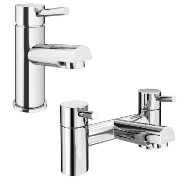 Cruze Modern Bathroom Tap Package (Bath + Basin Tap)