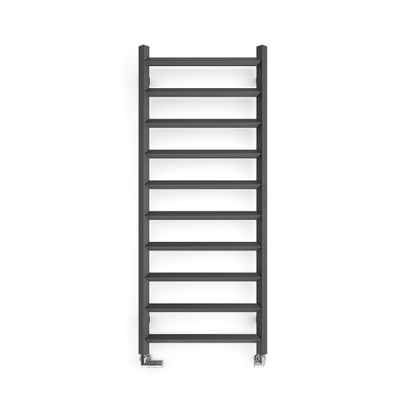 Terma Crystal Modern Grey Heated Towel Rail 1200 x 500mm - Image 4