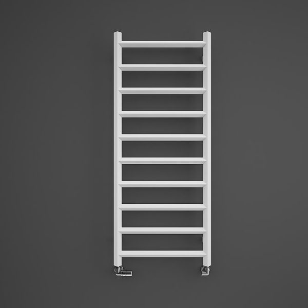 Terma Crystal Soft White Heated Towel Rail 1200 x 500mm - Image 3