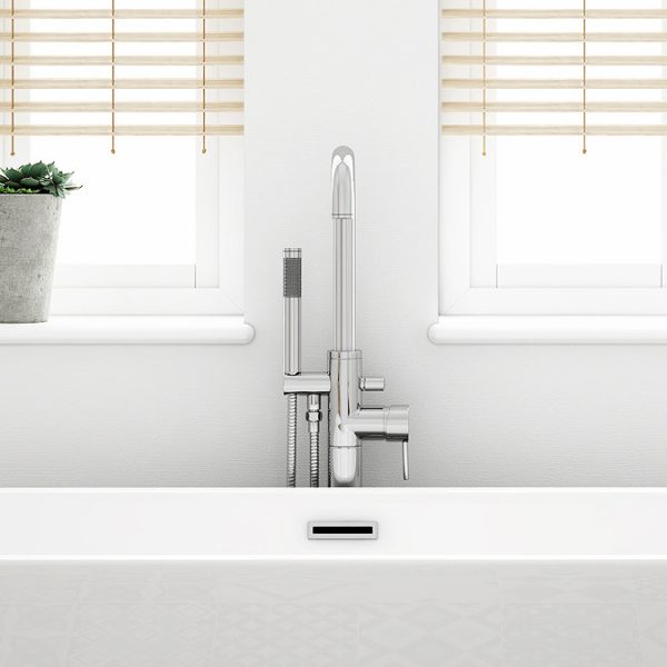 Cruze Freestanding Bath Tap with Shower Mixer - Image 5