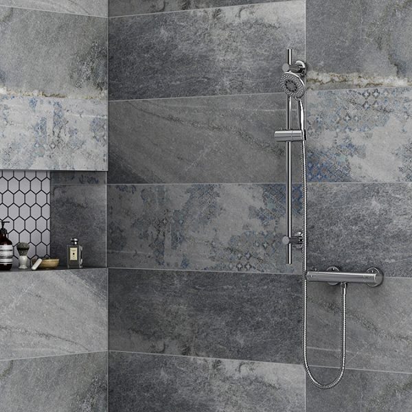 Cruze Bar Shower Package with Valve + Slider Rail Kit Chrome - Image 5