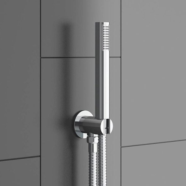 Cruze Modern Shower Package (Fixed Head, Round Handset + Overflow Bath Filler) - Image 7