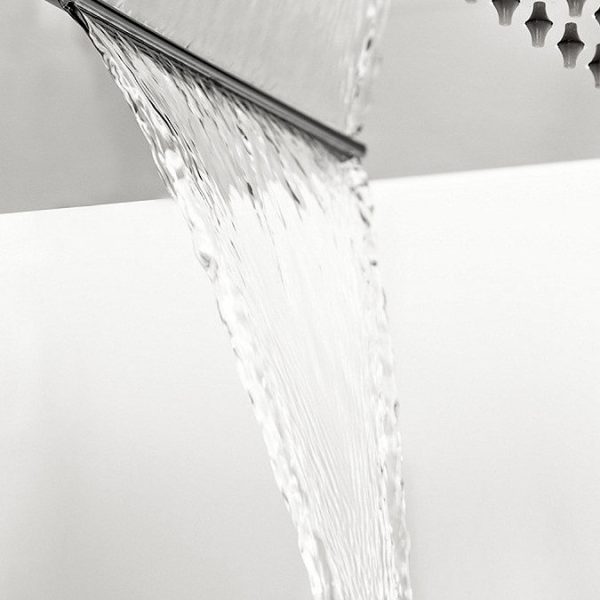Cruze Shower Package with Valve and Flat Dual Fixed Shower Head (Waterfall / Rainfall) - Image 4