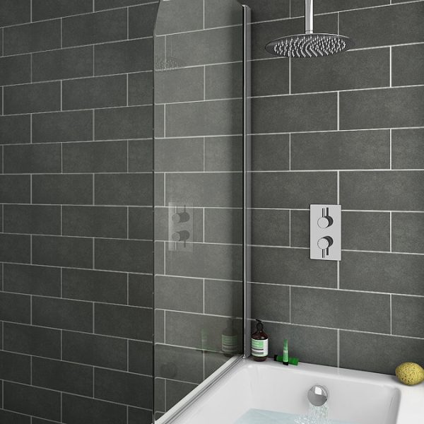 Cruze Modern Shower Package (Includes Fixed Shower Head and Overflow Bath Filler) - Image 3