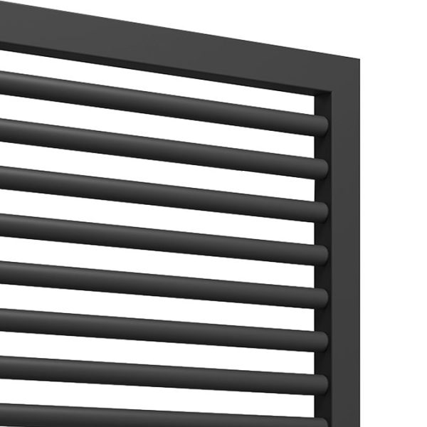 Cruze Designer Heated Towel Rail   Matt Black (1228 x 500mm) - Image 2