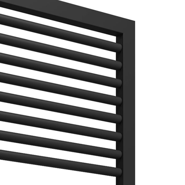Cruze Designer Heated Towel Rail   Matt Black (1813 x 500mm) - Image 2