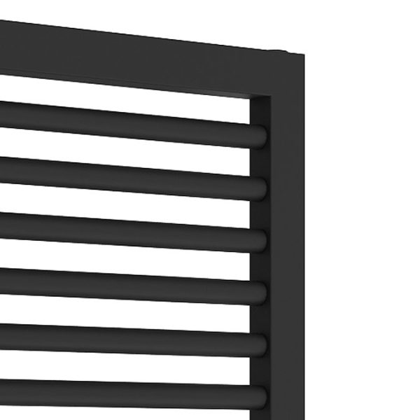 Cruze Designer Heated Towel Rail   Matt Black (823 x 500mm) - Image 2