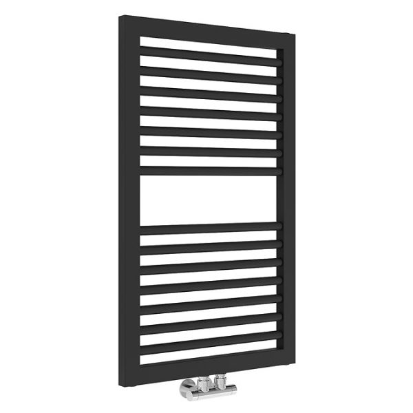 Cruze Designer Heated Towel Rail   Matt Black (823 x 500mm) - Image 3