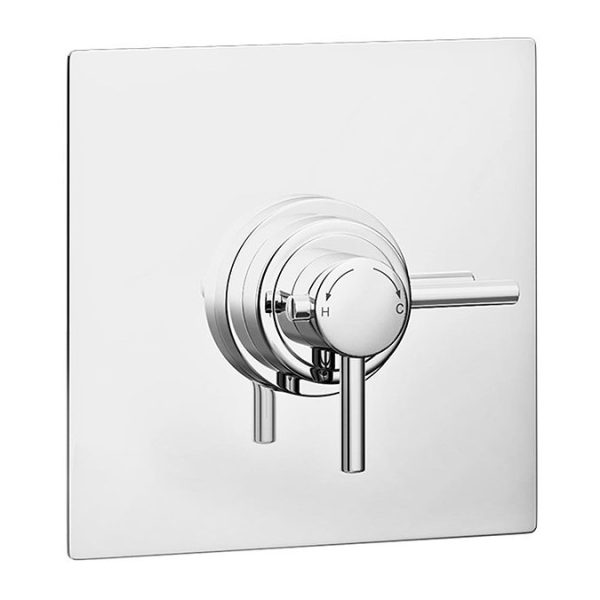 Orion Chrome Shower Package with Concealed Valve + Square Ceiling Mounted Head - Image 3