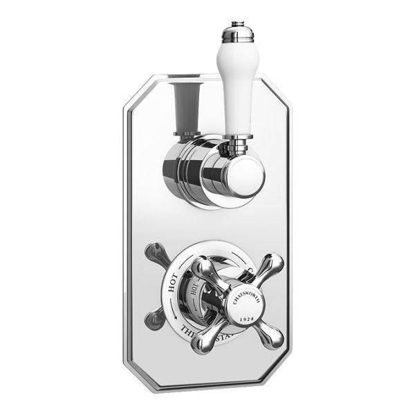 Chatsworth 1928 Traditional Shower Package with Concealed Valve + 8" AirTec Head - Image 2