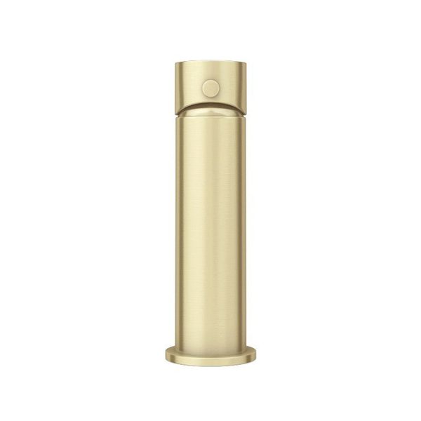 Arezzo Round Brushed Brass Basin Mono Mixer Tap - Image 2