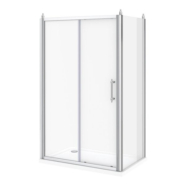 Chatsworth Traditional 1200 x 700mm Sliding Door Shower Enclosure + Tray - Image 3