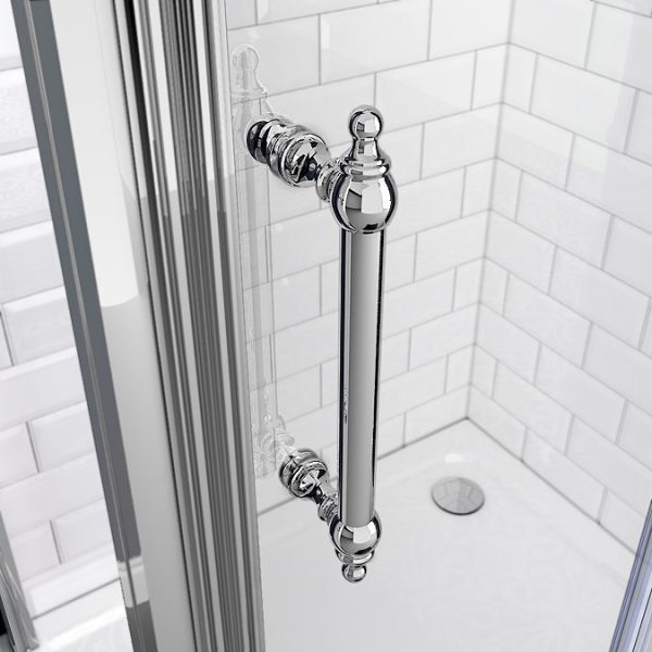 Chatsworth Traditional 1200 x 700mm Sliding Door Shower Enclosure + Tray - Image 2