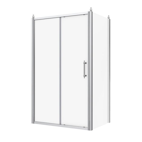 Chatsworth Traditional 1200 x 800mm Sliding Door Shower Enclosure without Tray - Image 2