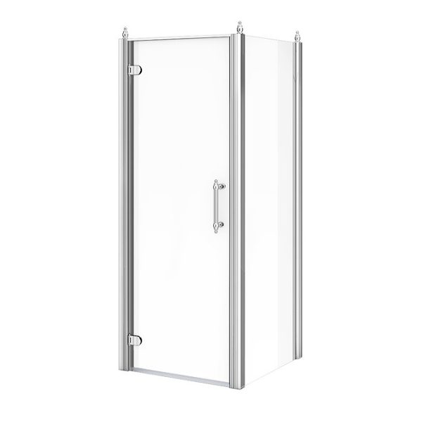 Chatsworth Traditional 800 x 800mm Hinged Door Shower Enclosure without Tray - Image 2