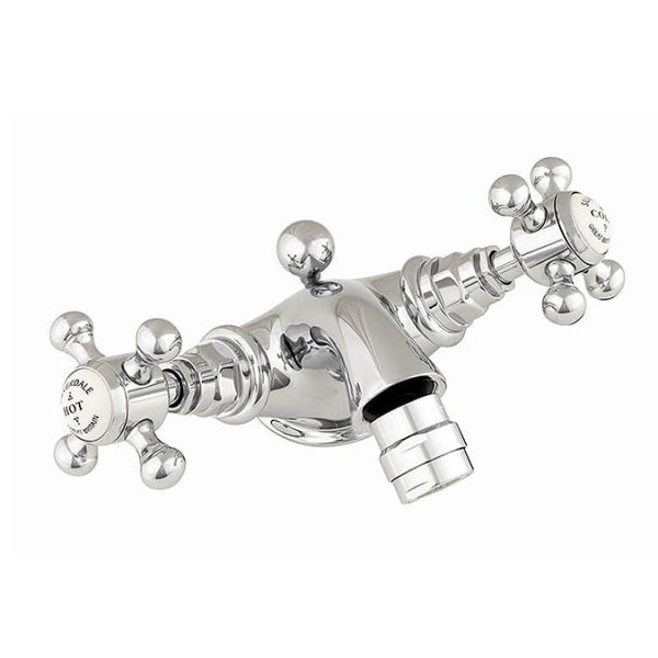 Silverdale Victorian Bidet Monobloc with Pop Up Waste Chrome - Image 2
