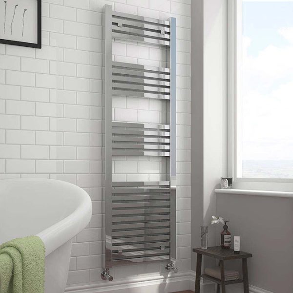 Cube 500 x 1420mm Heated Towel Rail (incl. Valves + Electric Heating Kit) - Image 3