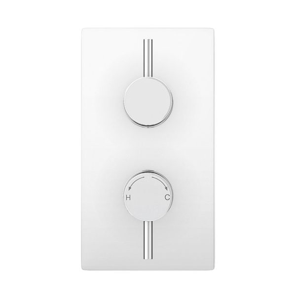 Cruze Concealed Thermostatic Valve with Diverter, Fixed Shower Head + 4 Body Jets - Image 2