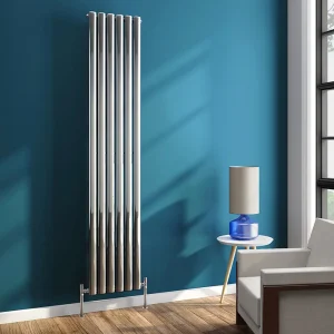 Metro Vertical Radiator   Chrome   Single Panel (H1800 x W360mm)