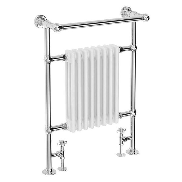 Keswick Traditional 963 x 673mm Heated Towel Rail Radiator (8 Sections) - Image 2