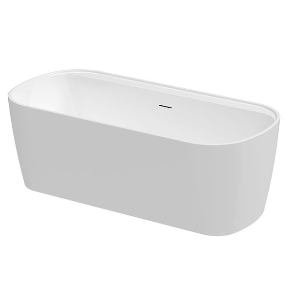 Cruze Curved Back To Wall Bath (1700 x 800mm) with Waste - Image 2
