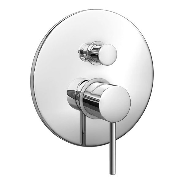 Cruze Chrome Shower System (Valve with 200mm Ceiling Mounted Head + Slide Rail Kit with Handset) - Image 3