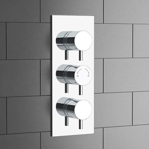 Cruze Shower Package (Rainfall Wall Mounted Head, Handset + Freeflow Bath Filler) - Image 2