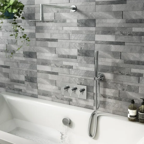Cruze Shower Package (Rainfall Wall Mounted Head, Handset + Freeflow Bath Filler)