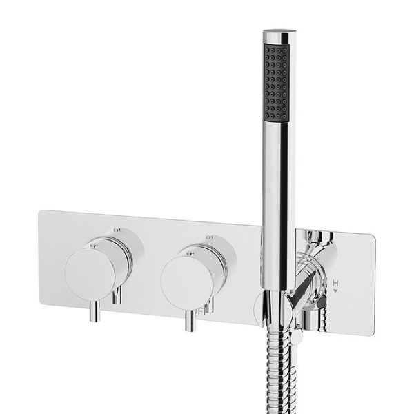 Cruze Round Shower System (200mm Fixed Head, Handset + Integrated Parking Bracket) - Image 5